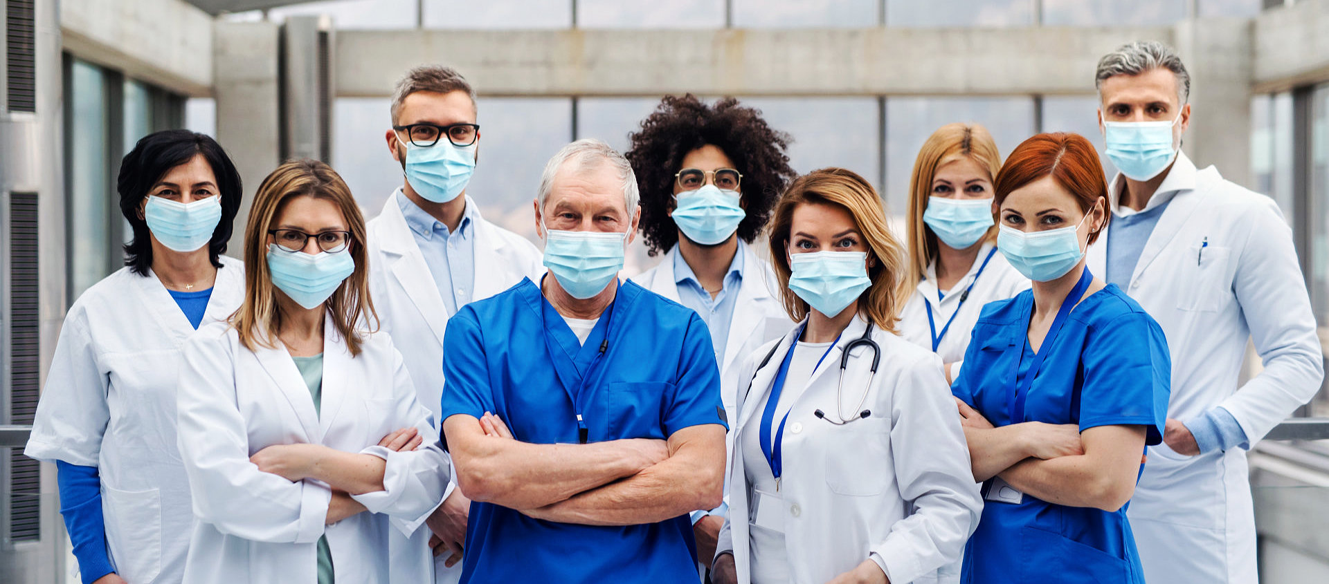 nine medical workers